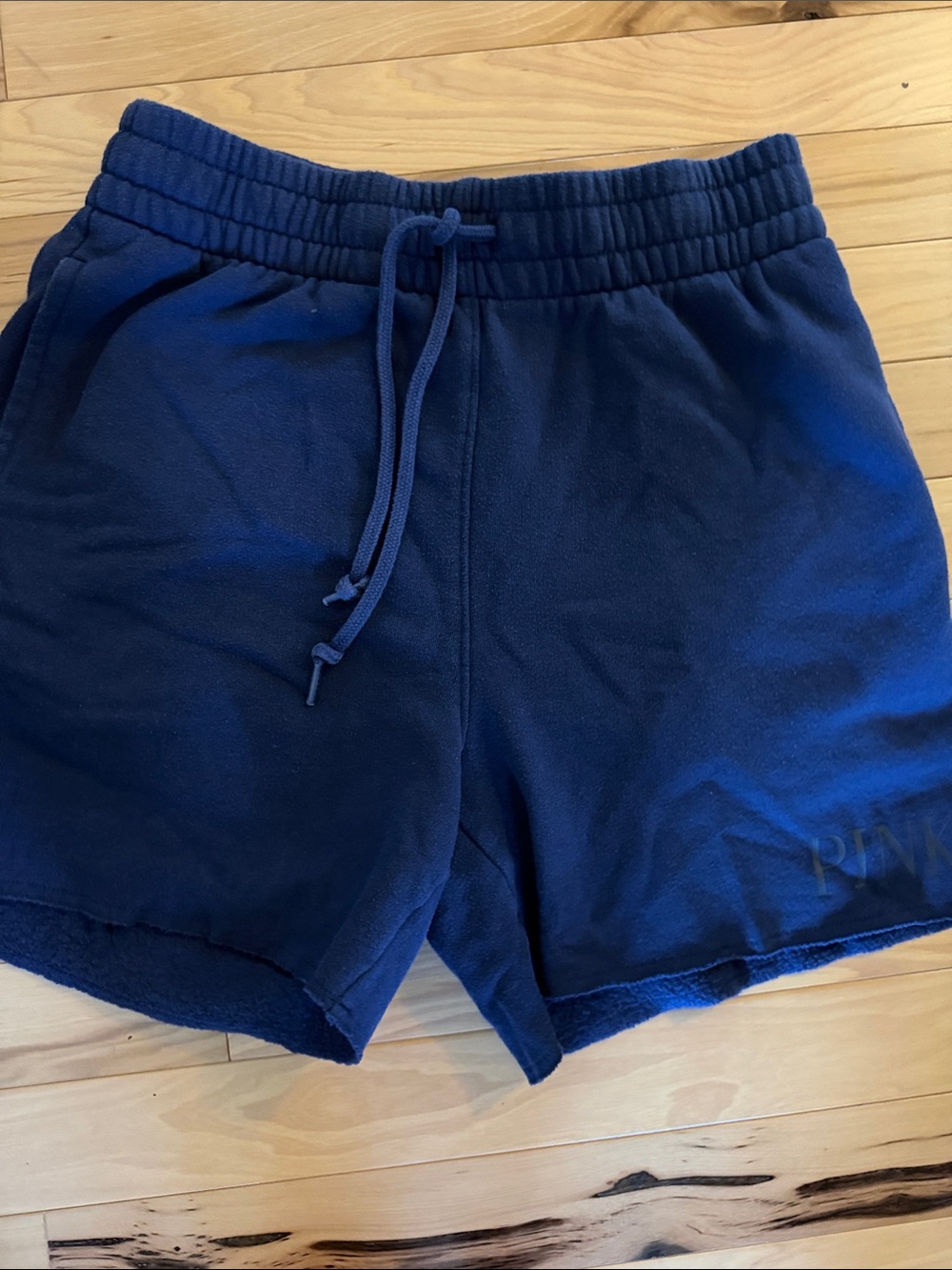 Victoria's Secret PINK womens Royal Blue Drawstring Shorts